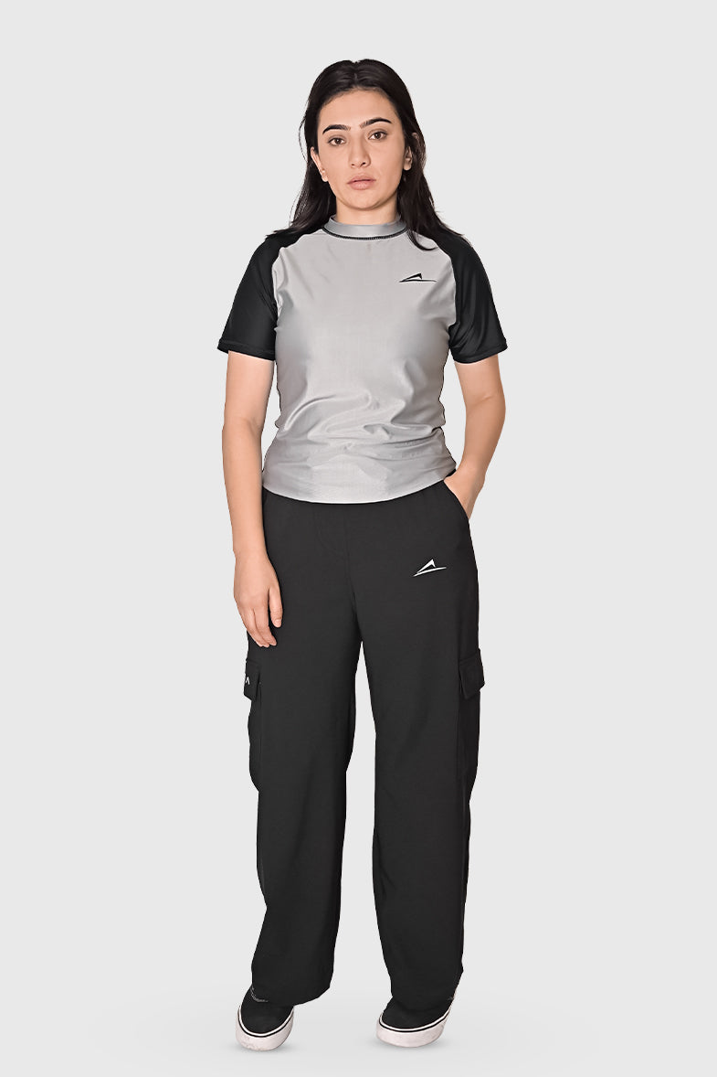 lements Raglan Top - Slate Grey
