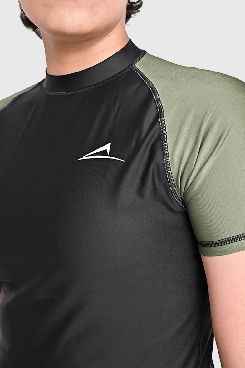 Shadow Olive Raglan Tee