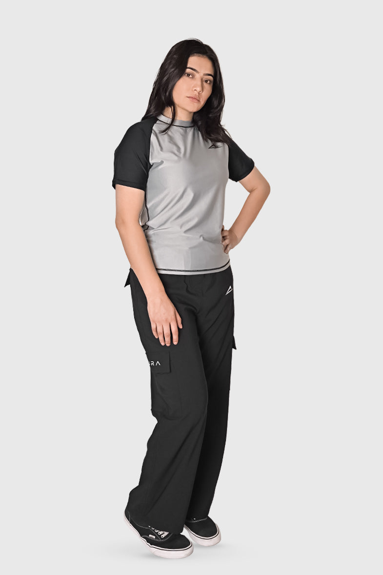lements Raglan Top - Slate Grey